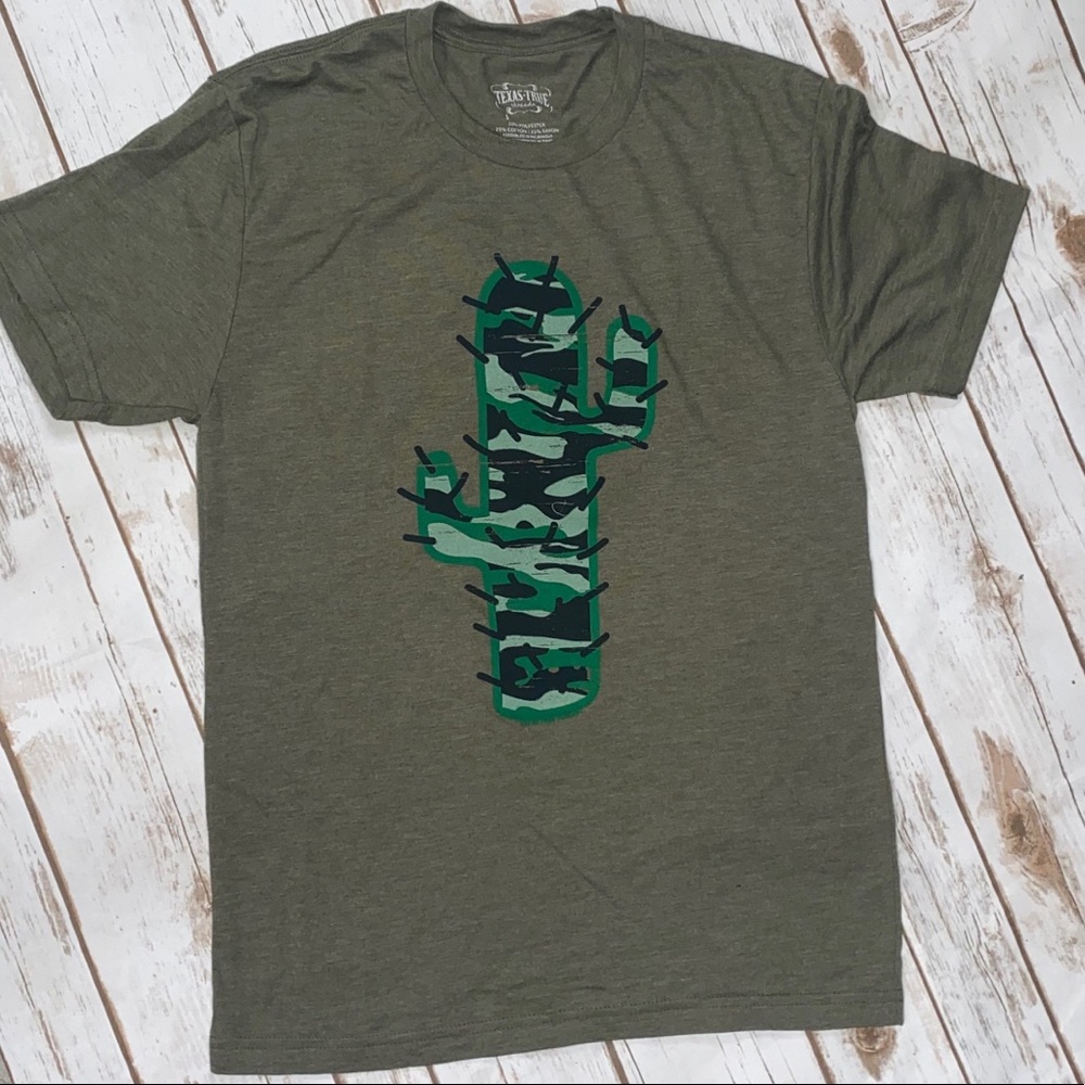 Texas True Cactus Army Tee